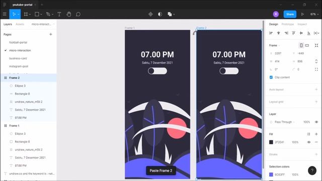 Figma Tutorial : Create Animation for Toggle Button from Dark Mode to Light Mode смотреть онлайн