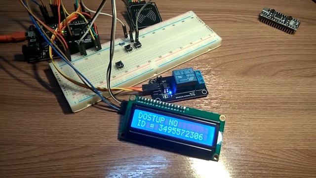 Arduino электронный замок на NFC метках. смотреть онлайн