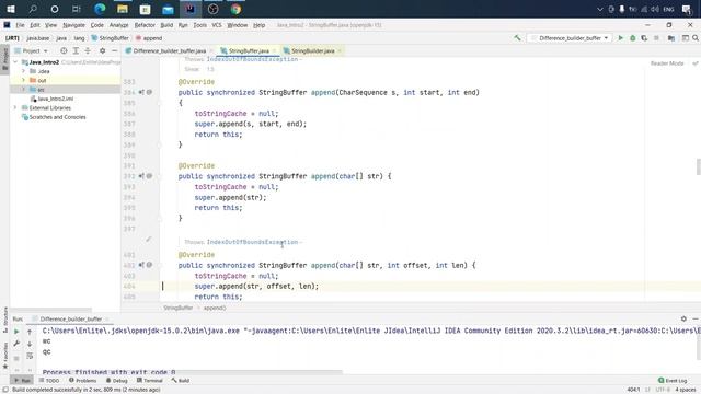 Java урок - 10.7.4 ООП. Отличие StringBuilder от StringBuffer смотреть онлайн