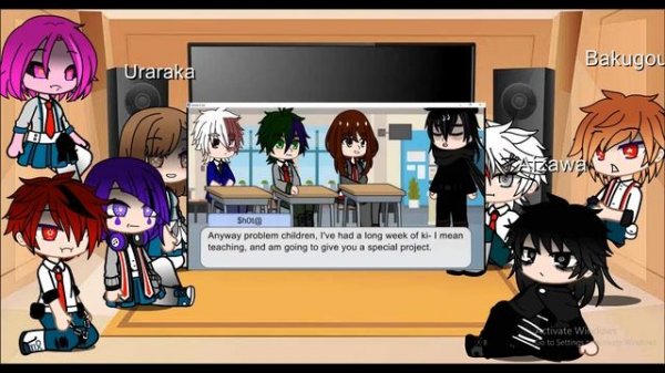 Mha react to Izuku afton|Izuku Afton AU|BY Gacha Crystal