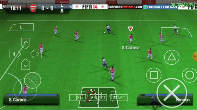 FIFA 14 PPSSPP Gameplay смотреть онлайн