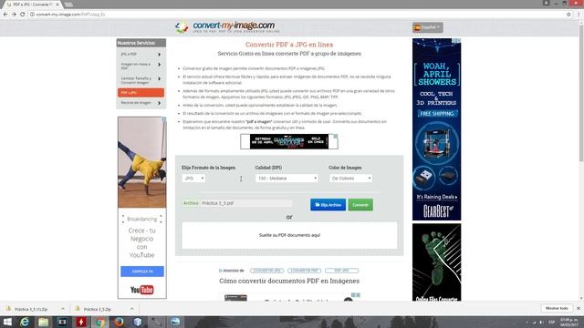 Convertir un archivo PDF a jpg,png,etc (Gratis,facil,sin marcas de agua,sin registros,ilimitado) смотреть онлайн