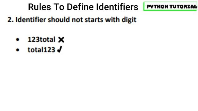 #3 what is identifiers ? | python tutorial смотреть онлайн