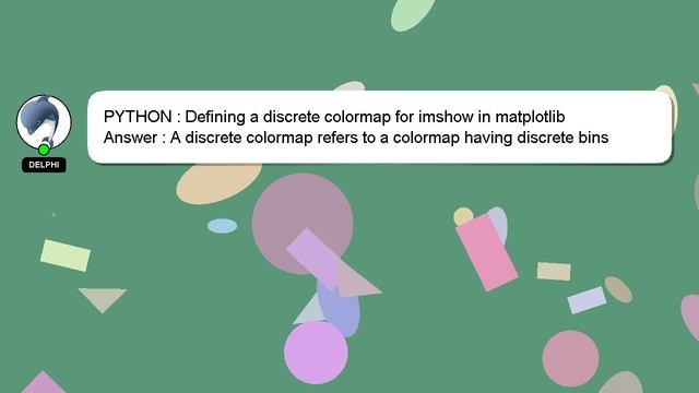 PYTHON : Defining a discrete colormap for imshow in matplotlib смотреть онлайн