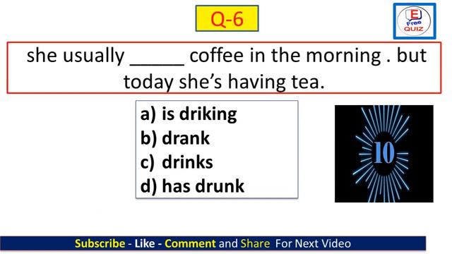 Present Continuous | Grammar Test смотреть онлайн