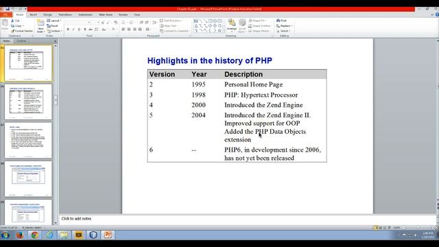 Ch 1 - PHP History смотреть онлайн