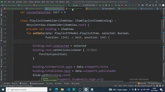 11 - Getting Started YouTube API Android Kotlin: Setup Playlist Part 3 смотреть онлайн