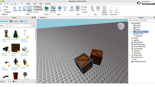 Roblox Studio Basics I Grouping objects смотреть онлайн