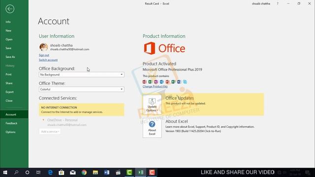 04 Share Export Close microsoft Excel 2019 tutorial Urdu Hindi смотреть онлайн