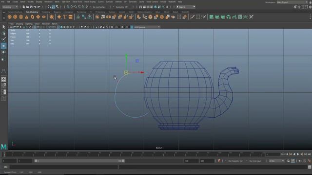 How to model a Teapot in Maya 2020 смотреть онлайн
