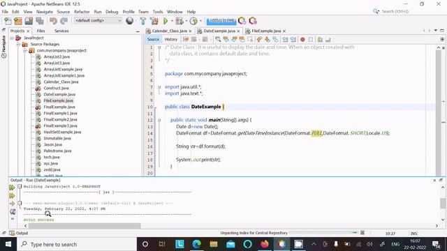 Date Class in Java with examples смотреть онлайн
