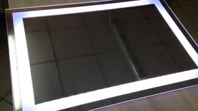 зеркало с подсветкой Touch кнопка на боковой панели смотреть онлайн