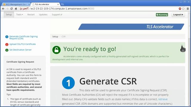 TLS Accelerator Walkthrough - Purchasing an SSL certificate for EC2 смотреть онлайн