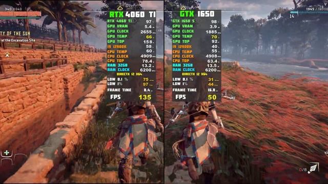 RTX 4060 TI vs GTX 1650 - 8 Games Test смотреть онлайн