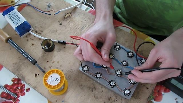 Светодиодная фито лампа для растений, своими руками, мульти спектр Led grow смотреть онлайн