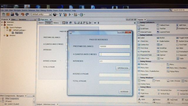 Intreses a pagar java netbeans смотреть онлайн
