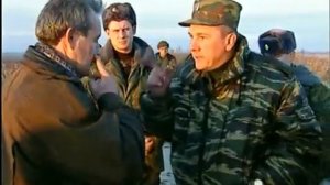 Чечня.Командующий Воздушно-десантными войсками России Владимир Шаманов