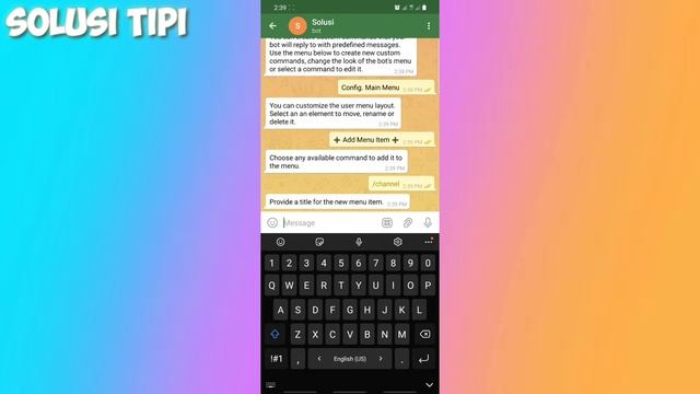 Cara Membuat Tombol Menu di Bot Telegram смотреть онлайн