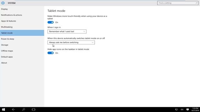 How To Enable Disable Tablet Mode In Windows 10 смотреть онлайн
