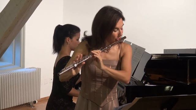 Mozart, concerto c major flute, harp, orchestra arr. with piano, Andantino, 2nd mov. смотреть онлайн
