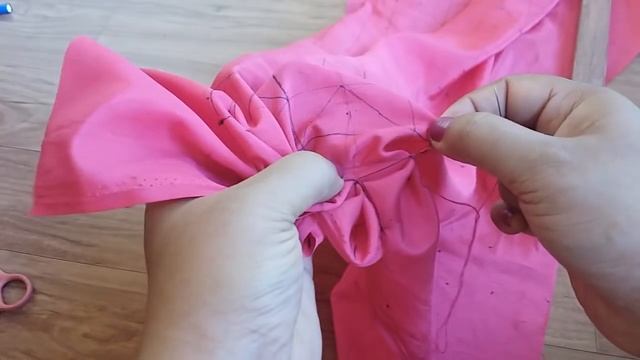 How to make round Canadian smocking cushion | capitone cushion | round cushion смотреть онлайн