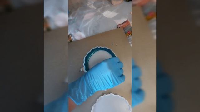 Синий подстаканник из эпоксидной смолы смотреть онлайн