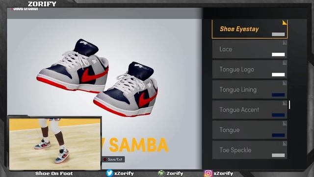 NBA 2K22 Next Gen Shoe Creator - Nike Dunk Low "Samba" смотреть онлайн