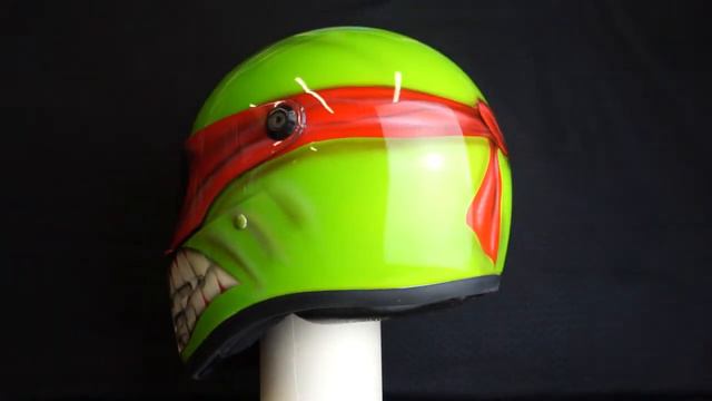 Custom Airbrushed Bandit Fighter helmet in Ninja Turtle design смотреть онлайн
