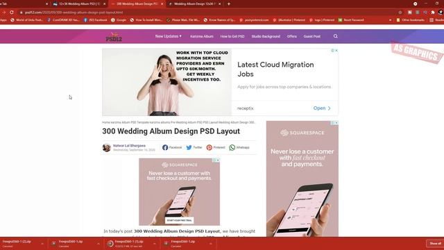 Best Wedding Album Layout PSD Website | Adobe photoshop Tutorial смотреть онлайн