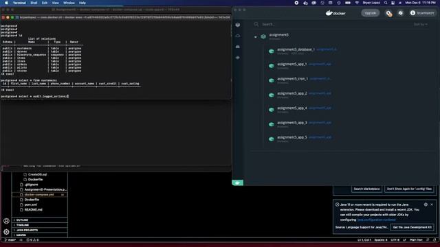 JAVA SPRING BOOT CONSOLE APP - POSTGRES - DOCKER COMPOSE смотреть онлайн