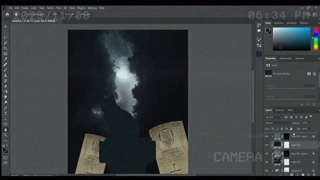 Spooky Cat Halloween Photoshop Manipulation Speed Art | Photoshop Tutorial