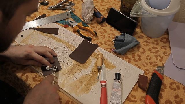 Ключница из натуральной кожи своими руками с ключом от домофона смотреть онлайн