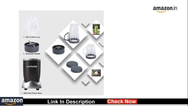 Nutribullet PRO High-Speed Blender/Mixer/Smoothie Maker - 900 Watts || Amazon Price in India смотреть онлайн