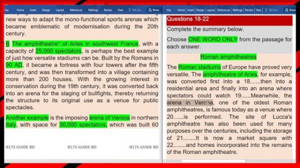 IELTS reading Stadiums Past Present and Future ielts reading cam 17