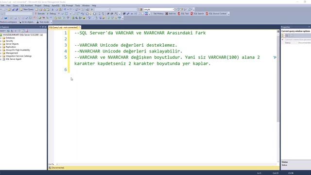 SQL Server'da VARCHAR ve NVARCHAR Arasındaki Farklar смотреть онлайн