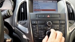 Opel Astra J  CD500 Navigation Menu