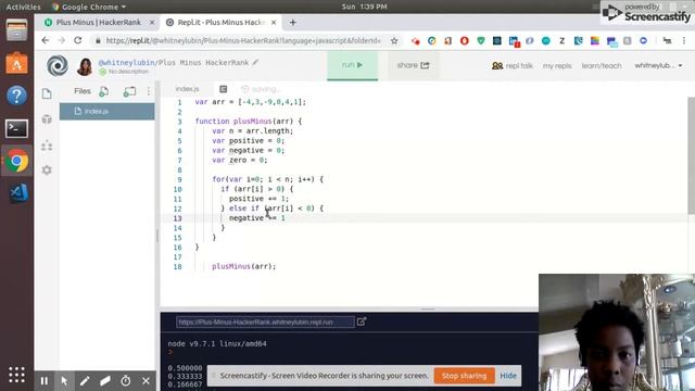 Plus Minus HackerRank Javascript смотреть онлайн