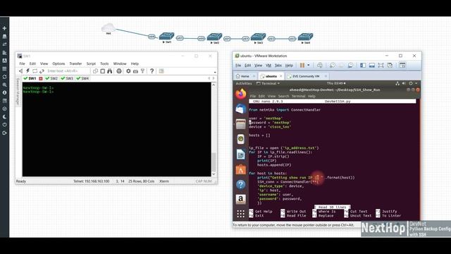DevNet Intro Python Backup Config with SSH смотреть онлайн