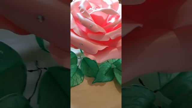 Роза светильник из изолона 3мм. смотреть онлайн