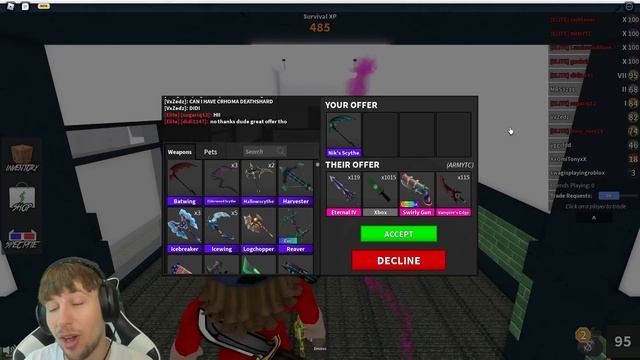 What Do People Offer For Nik's Scythe? (Murder Mystery 2) смотреть онлайн
