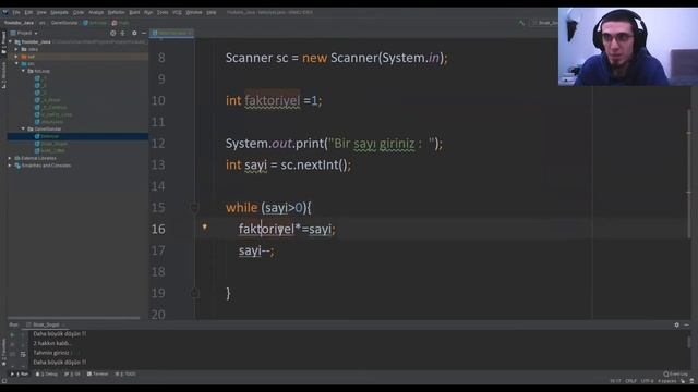 Temel Java Soruları - Faktöriyel Hesaplayan Program (while,Scanner) смотреть онлайн