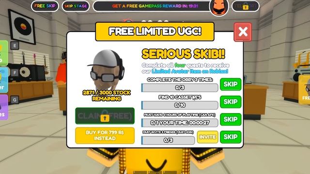 Как сегодня получить Серьезный Скиби бесплатную лимитку в роблокс 2023 года - Новый ивент в роблокс смотреть онлайн