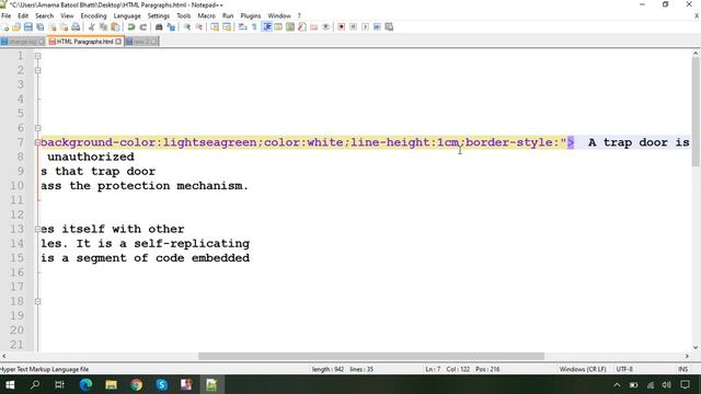 Customize HTML Paragraph with Inline CSS | HTML Paragraph | Inline CSS | HTML Style Attribute смотреть онлайн