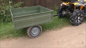Обзор прицепа МУСТАНГ для квадроцикла