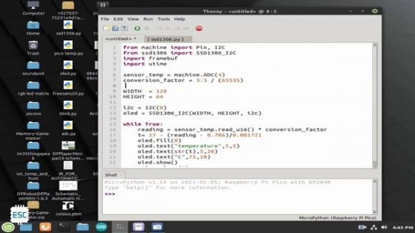 How to interface OLED with PICO | Large fonts on OLED using Micropython