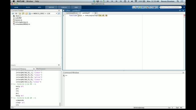 Lecture: Application of Runge-Kutta to Lorenz Equation смотреть онлайн