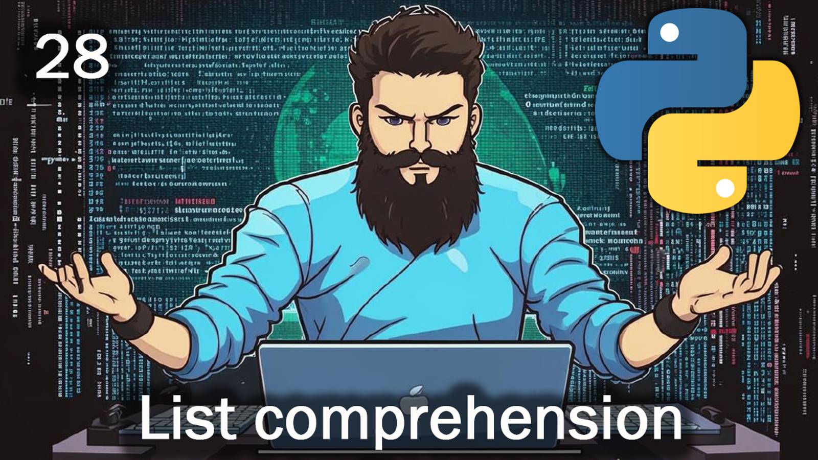 Python 28 List comprehension смотреть онлайн