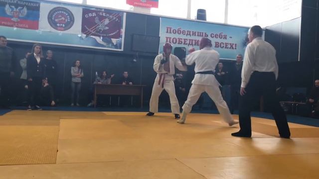 Чемпионат ДНР по рукопашному бою.Попов Юрий.3 бой. смотреть онлайн