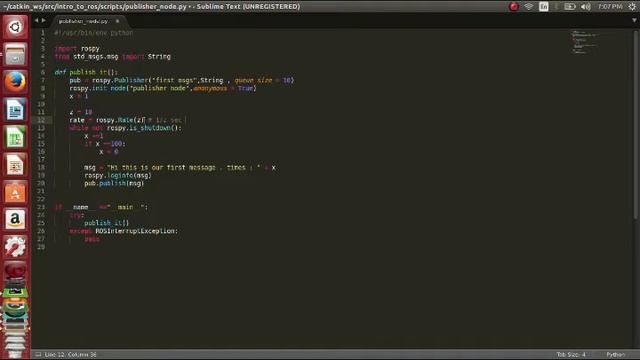 ROS Tutorial 5 ROS Publisher & Subscriber node смотреть онлайн