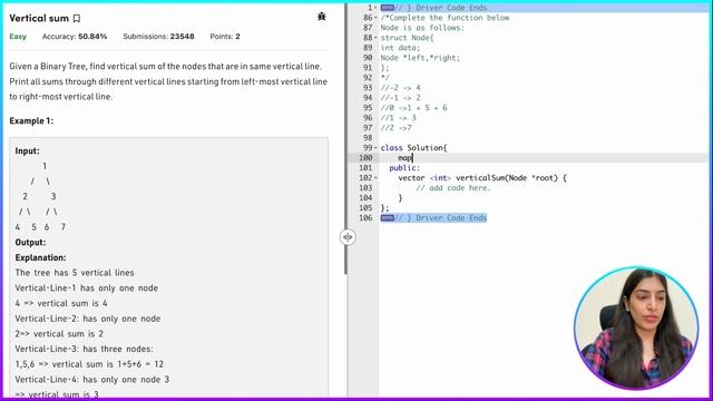 8. Vertical Sum in a Binary Tree | Questions that you must practise! Ace DSA with me ??✌️ смотреть онлайн